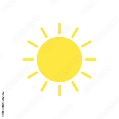 Sun, weather icon. Simple color vector elements of vacation icons for ui and ux, website or mobile application