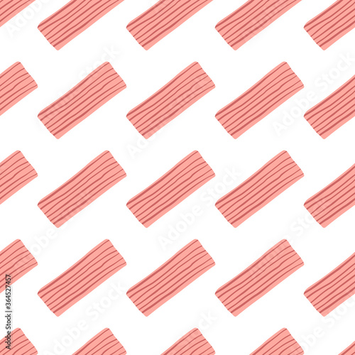 Isolated pattern design with pink-lined rectangles on white background.