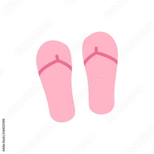 Slippers, shoes icon. Simple color vector elements of vacation icons for ui and ux, website or mobile application