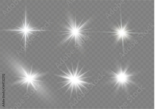 White light stars. photo