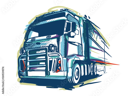 Set of Truck Logo, cargo logo, delivery cargo trucks, Logistic logo pack