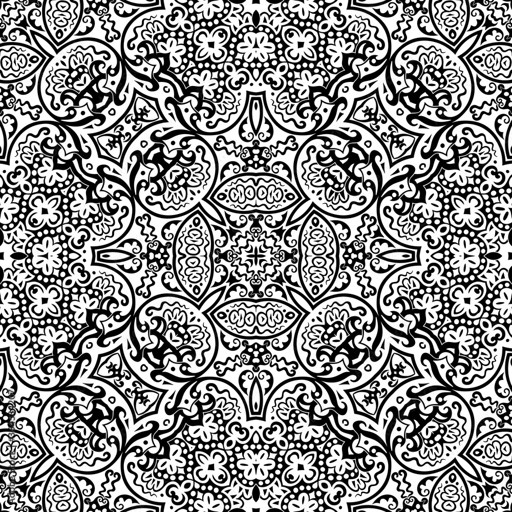Vector ethnic hand drawn ornamental background. Vector ethnic hand drawn ornamental background.