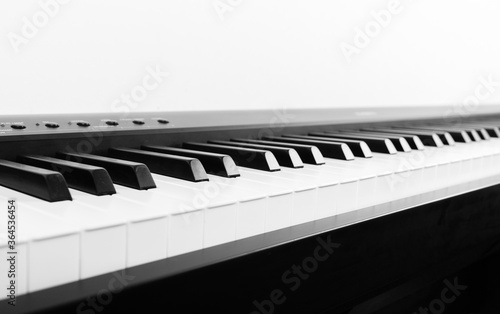 Modern Black and White Digital piano