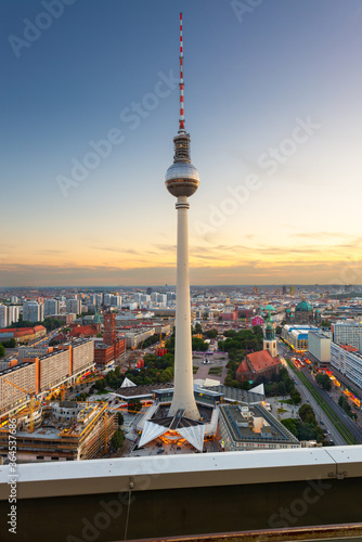 Berlin  Germany cityscape at the Berlin TV