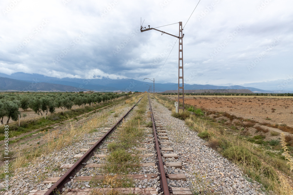 old train track to the Alquife mine