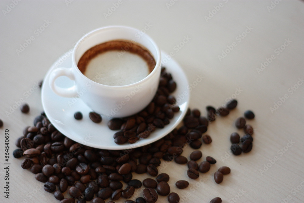 Fototapeta premium Beans and Macchiato 2