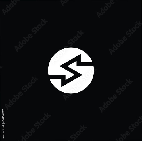 Free Download Minimal elegant monogram art logo. Outstanding professional trendy awesome artistic S SO OS initial based Alphabet icon logo. Premium Business logo white color on black background - GFXLoad