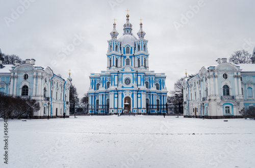 Smolny Cathedral in winter