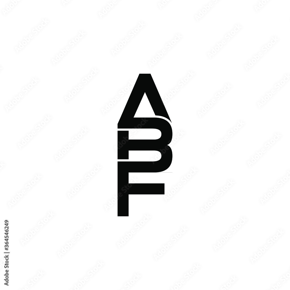 abf letter original monogram logo design abf letter original monogram logo design