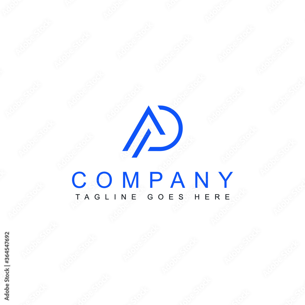 Ilustration vector graphic of Letter AP logo design template elements Ilustration vector graphic of Letter AP logo design template elements