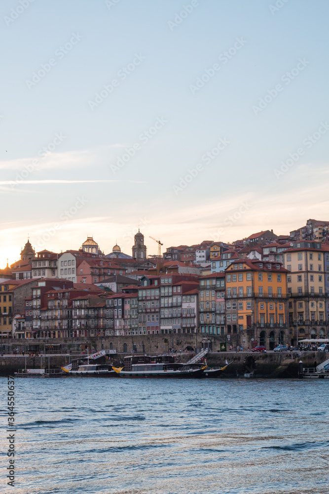 Fototapeta premium Porto&nbsp;or Oporto&nbsp; is the&nbsp;second-largest city&nbsp;in&nbsp;Portugal&nbsp;and one of the&nbsp;Iberian Peninsula's major urban areas. Porto is famous for &nbsp;Houses of Ribeira Square located in the historical center of Porto, P