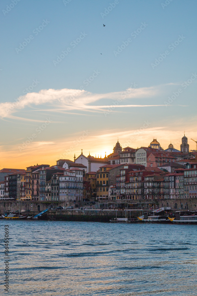 Fototapeta premium Porto&nbsp;or Oporto&nbsp; is the&nbsp;second-largest city&nbsp;in&nbsp;Portugal&nbsp;and one of the&nbsp;Iberian Peninsula's major urban areas. Porto is famous for &nbsp;Houses of Ribeira Square located in the historical center of Porto, P