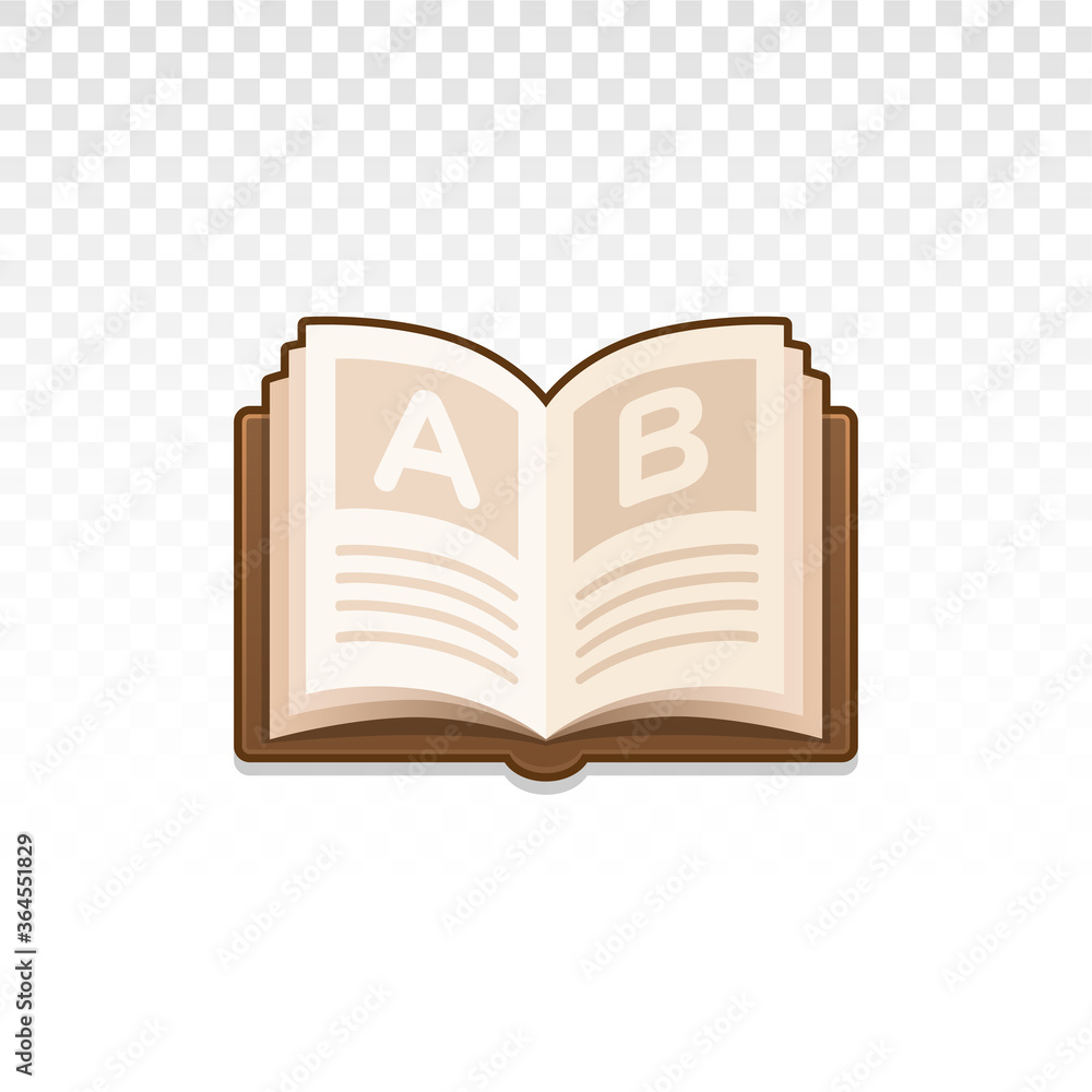 Open book. Book icon. Educational book. Reading icon. Template book. Bookmark sign. Symbol of knowledge. Vector illustration. Open book. Book icon. Educational book. Reading icon. Template book. Bookmark sign. Symbol of knowledge. Vector illustration.