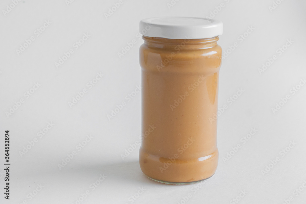 peanut butter bottle on white background peanut butter bottle on white background
