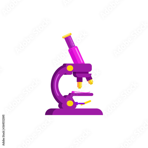 Microscope in a flat design. A tool for studying microorganisms