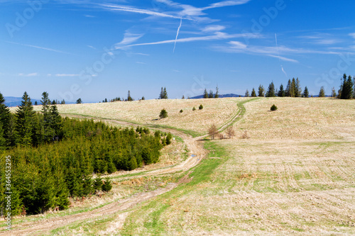 Fototapeta Naklejka Na Ścianę i Meble -  Mountain landscape in Beskid Zywiecki, Poland