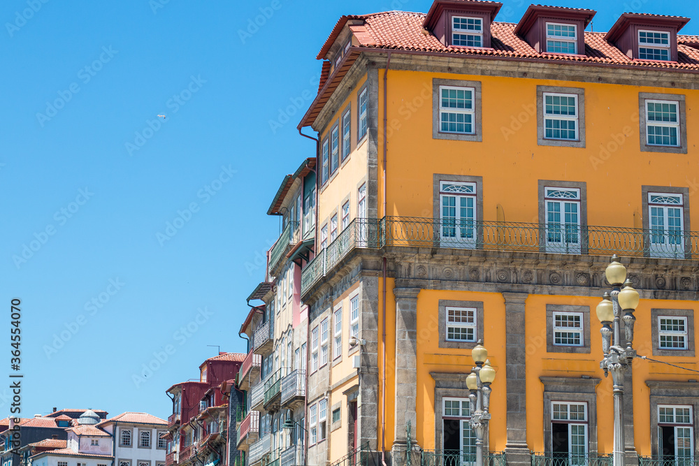 Fototapeta premium Porto&nbsp;or Oporto&nbsp; is the&nbsp;second-largest city&nbsp;in&nbsp;Portugal&nbsp;and one of the&nbsp;Iberian Peninsula's major urban areas. Porto is famous for &nbsp;Houses of Ribeira Square located in the historical center of Porto
