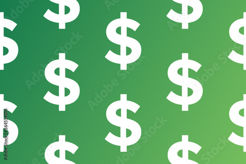 Dollar sign seamless pattern background. Template for background, banner, card, poster. Vector EPS10 illustration.
