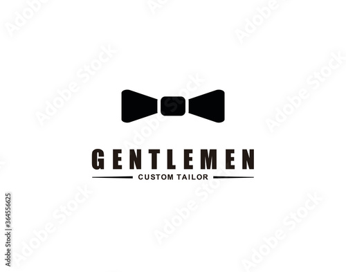 Gentleman icon, illustration logo concept for men's clothing boutique
