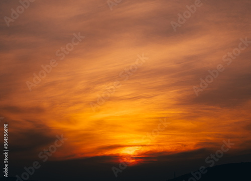 beautiful orange sky  © Stamos