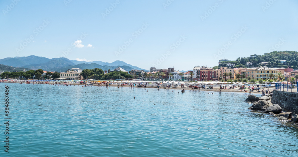 The beach of Sestri Levante