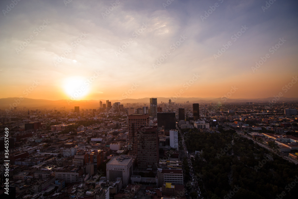 Ciudad de  México paisaje urbano 