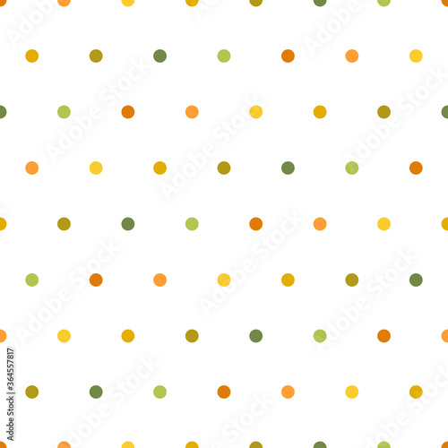 Seamless pattern with polka dot, vector illustration