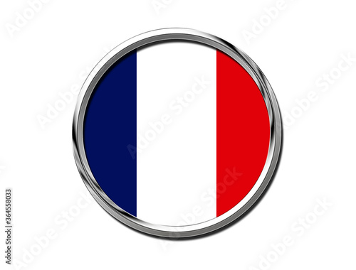 National flags in the form of isolated chrome circles. France flag. France French flag Brooch, symbol icon . 3d illustration Free Download National flags in the form of isolated chrome circles. France flag. France French flag Brooch, symbol icon . 3d illustration - GFXLoad