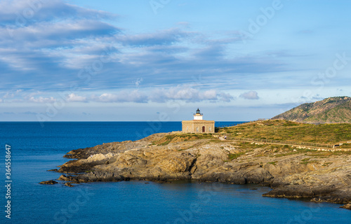 Lighthouse Punta Sarnella in Port de la Selva, Costa Brava, Cata © iron_man