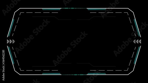 HUD Video Frame With Audio Frequency