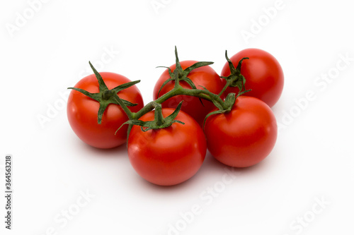  Fresh tomatoes on white isolated background