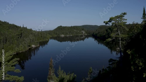 4K drone shot, Lake Superior Provincial Park, ON, Canada photo