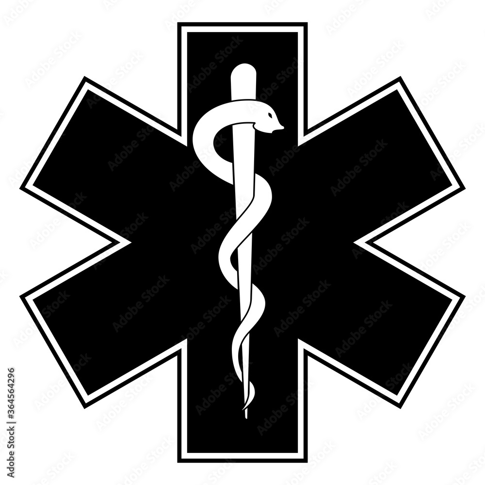Medical symbol of the Emergency. The Star of Life. Medical symbol of the Emergency. The Star of Life.