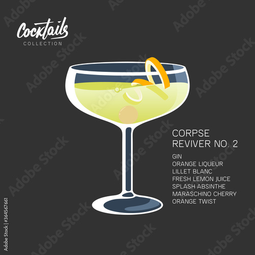 After party cocktail Corpse Reviver 2 drink twist