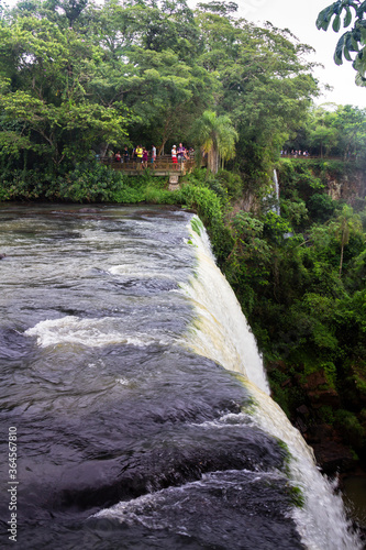 Beatiful view point of Iguazu falls, Peurto Iguazu , Argentina photo