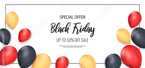 Promo sale flyer for Black friday. Shopping, Clothing store, Supermarket, Order online, Sale concept. Vector illustration for poster, banner, flyer, advertising, promo, commercial.