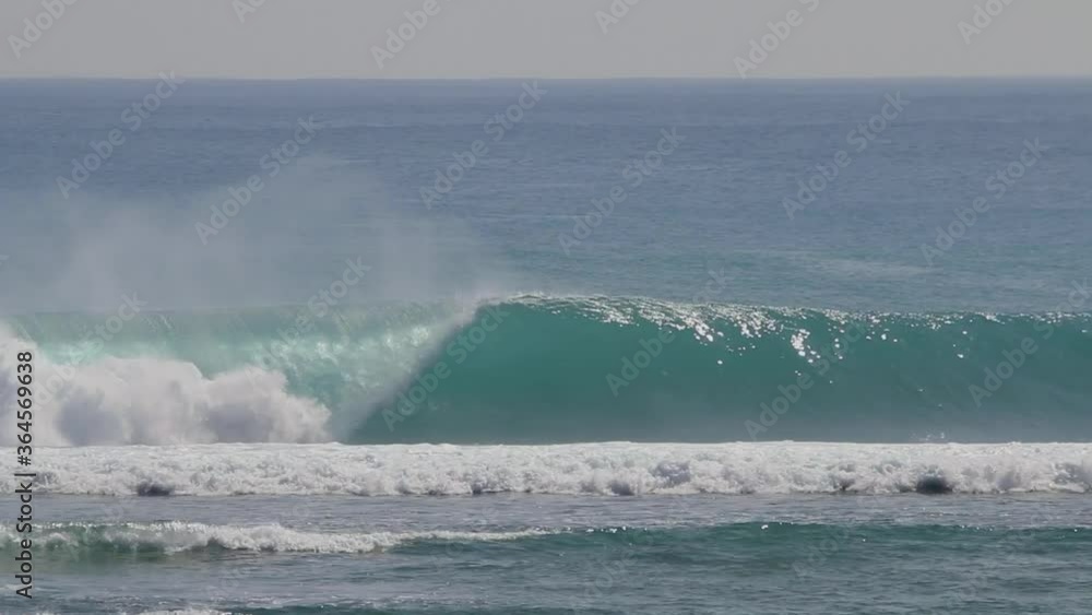 Empty big barreling perfect wave at Kandui, Mentawai Islands, Indonesia. Empty big barreling perfect wave at Kandui, Mentawai Islands, Indonesia.