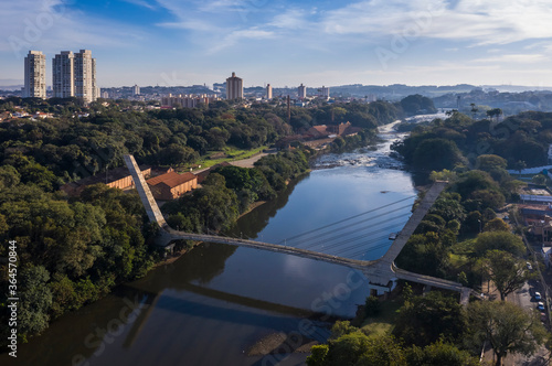 cable-stayed bridge in Piracicaba, Sao Paulo, Brazil, Piracicaba river photo