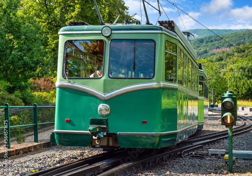 Drachenbergbahn, historische Zahnradbahn bei Königswinter (Rhein)