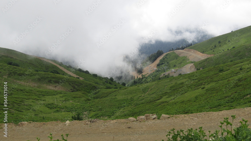 Fototapeta premium mountain landscape with clouds