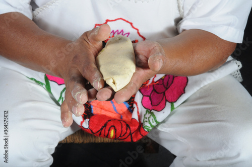 Quadro su tela Tlacoyos de habas comida tradicional del estado de méxico