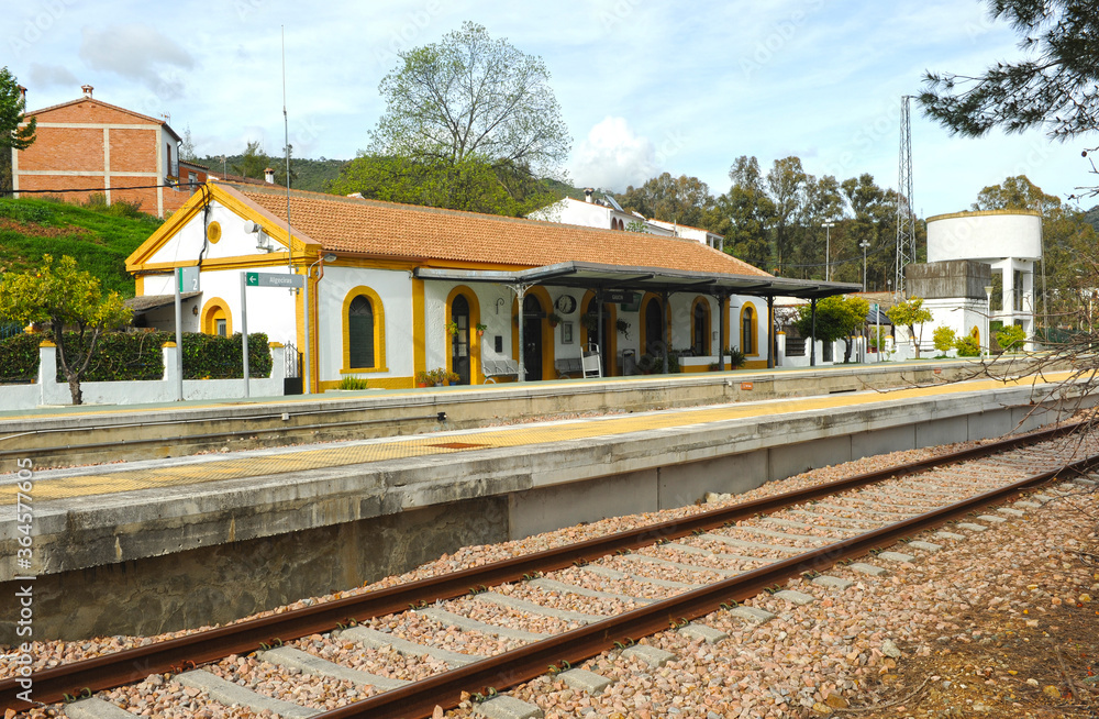 Estación de Gaucín El Colmenar. Línea Algeciras Bobadilla, provincia de Málaga, España