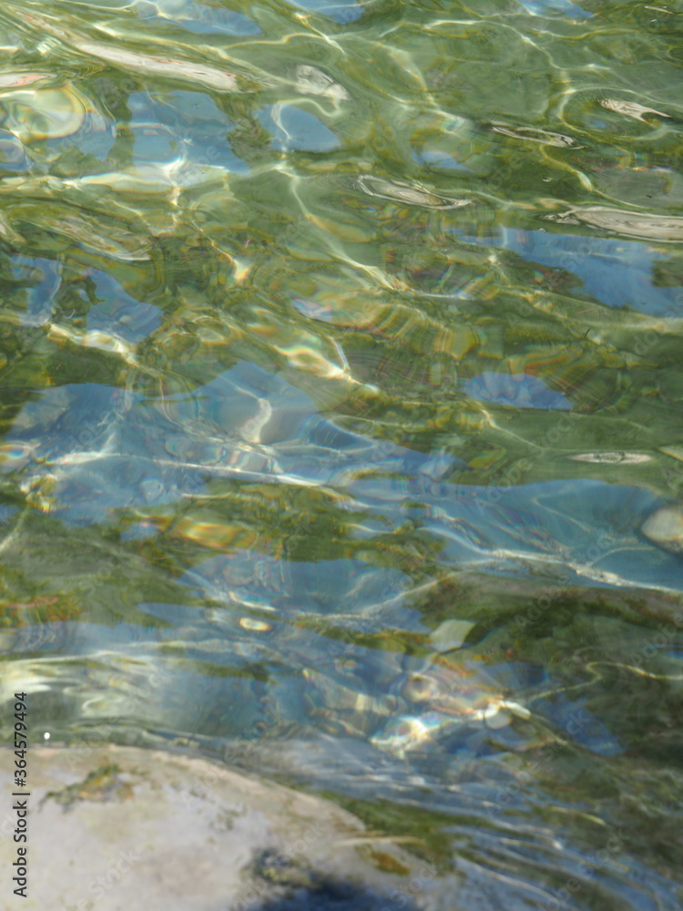 Textura de agua, fondo de lago cristalino | Cristaline lake Water texture 