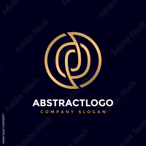 Modern Letter O Abstract Circle Logo. Symbol & Icon of Alphabet O Vector Template.