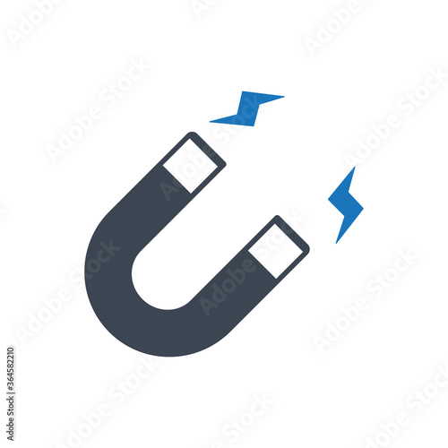 Magnetic attract icon ( vector illustration )