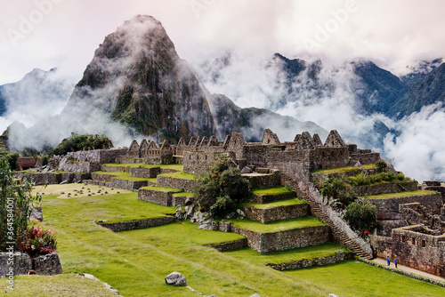 View of the ancient Inca City of Machu Picchu.