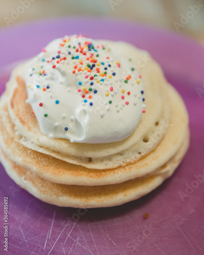 birthday cake pancake sprinkles