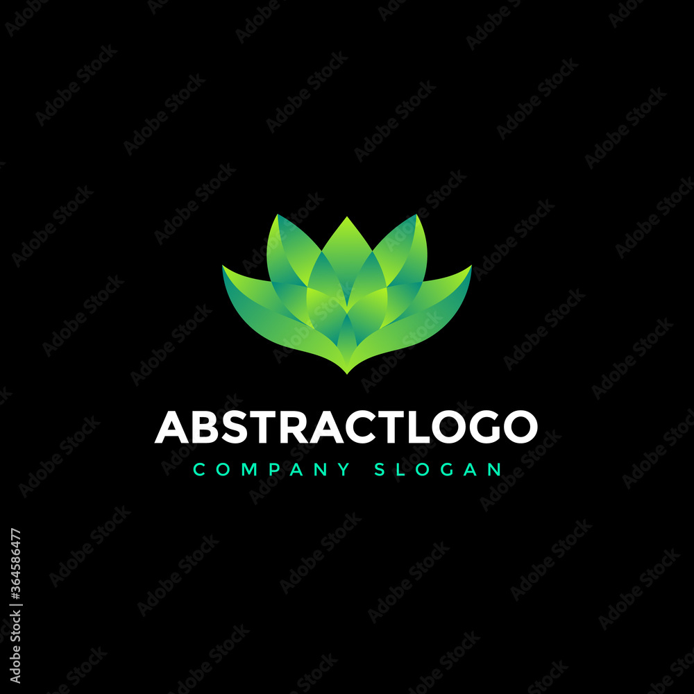Abstract Flower Business logo Concept.