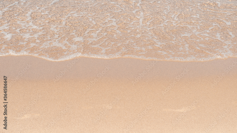 Transparent sea waves on the warm sandy seashore. Sea vacation and travel. Transparent sea waves on the warm sandy seashore. Sea vacation and travel.