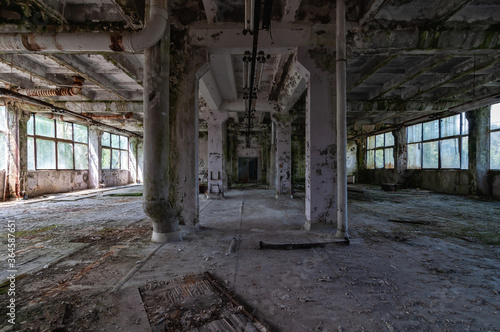 Jupiter Factory in Pripyat  Chernobyl exclusion Zone. Chernobyl Nuclear Power Plant Zone of Alienation in Ukraine